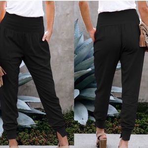 Black jogger pants